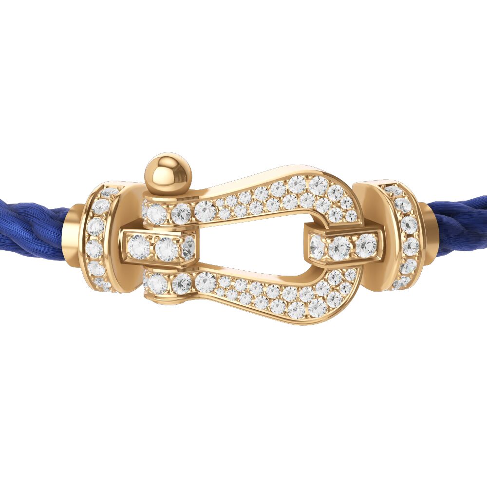 Buckle Force10 Large Model Yellow Gold Full Diamonds
