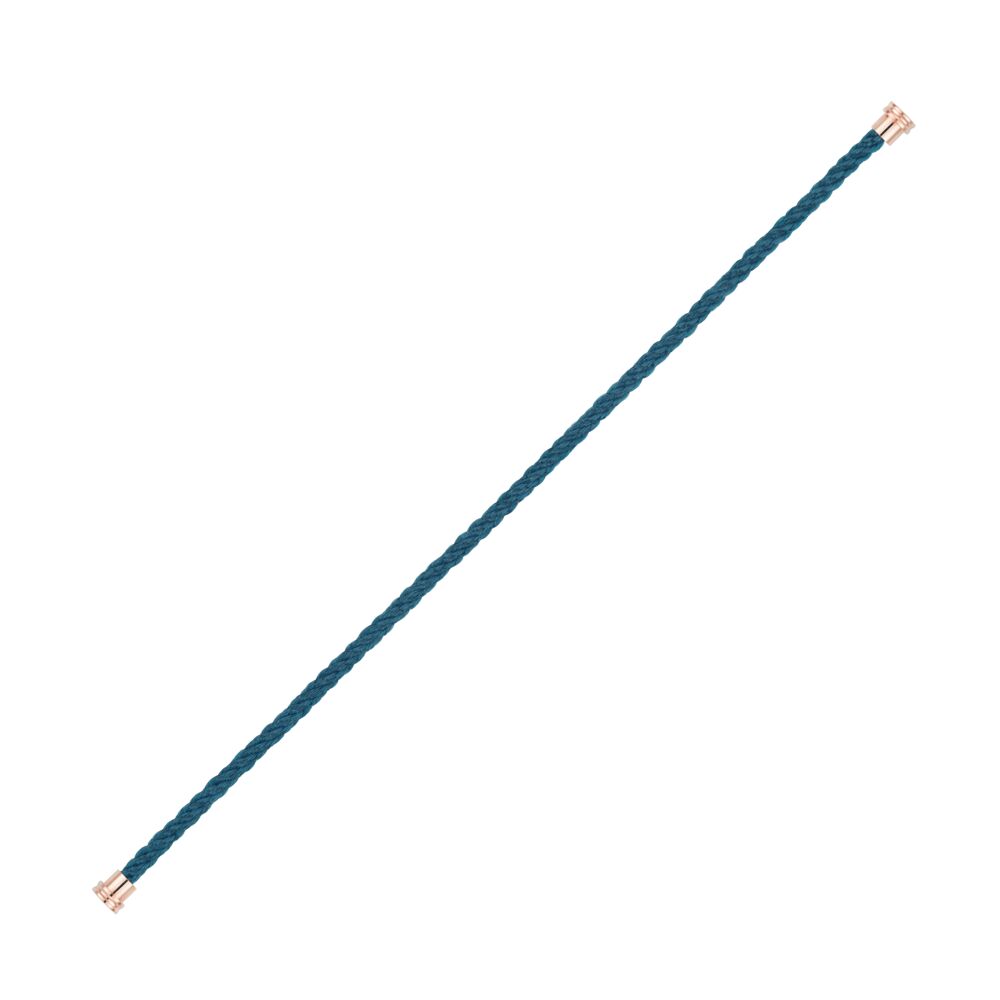 Cable Force10 Medium Model Corderie Riviera Blue End Caps Pink Gold