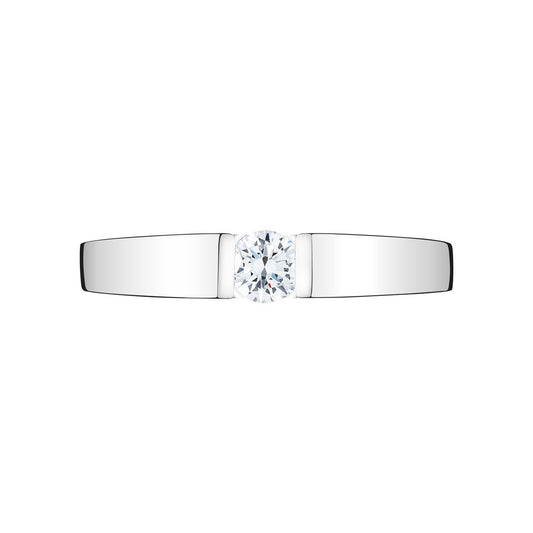 Audacieuse engagement ring white gold and 0.40ct FSI diamond