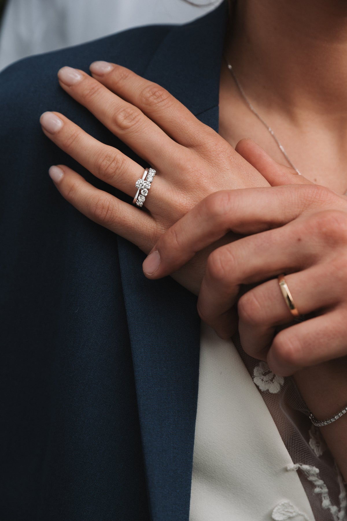 Eternelle wedding ring white gold and 1.04ct FSI diamonds