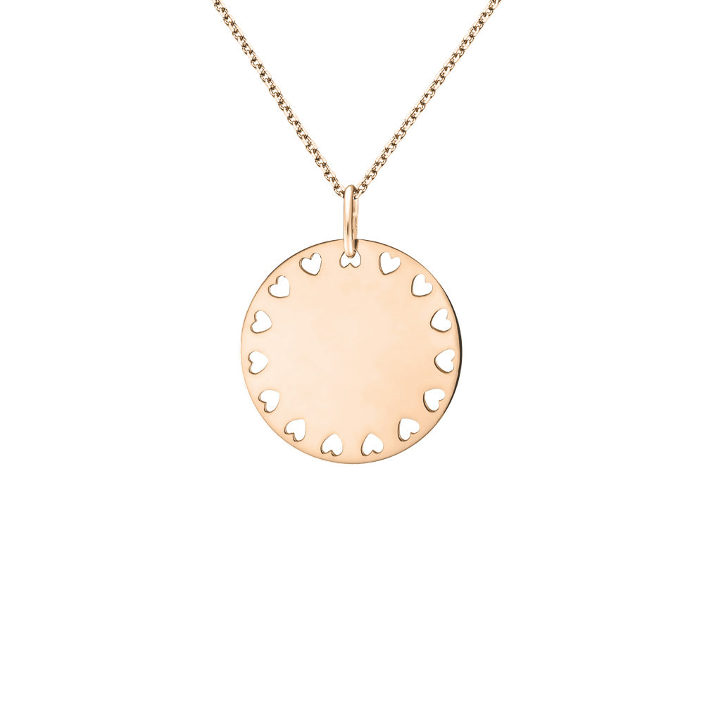 Amour RG 18mm Medal Pendant