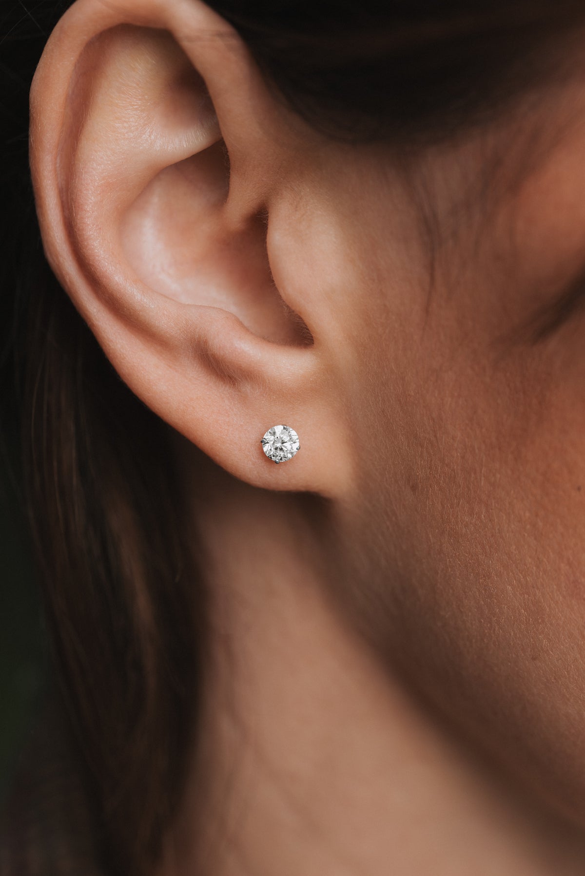 Evidence earrings white gold and 0.40ct diamonds