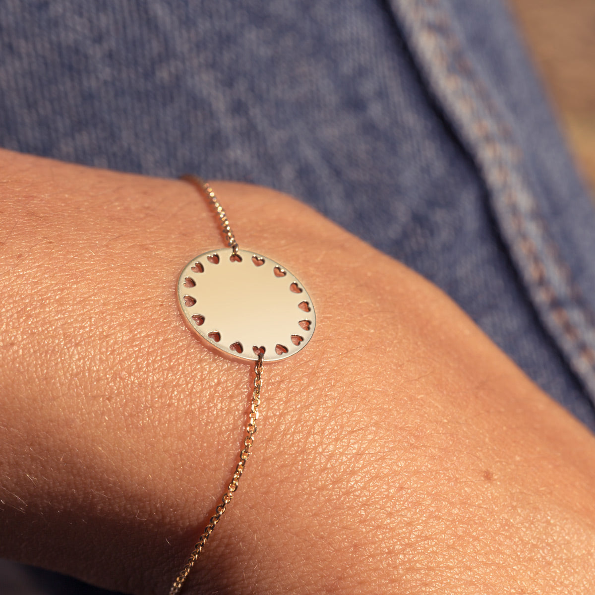 Amour YG Medal Bracelet