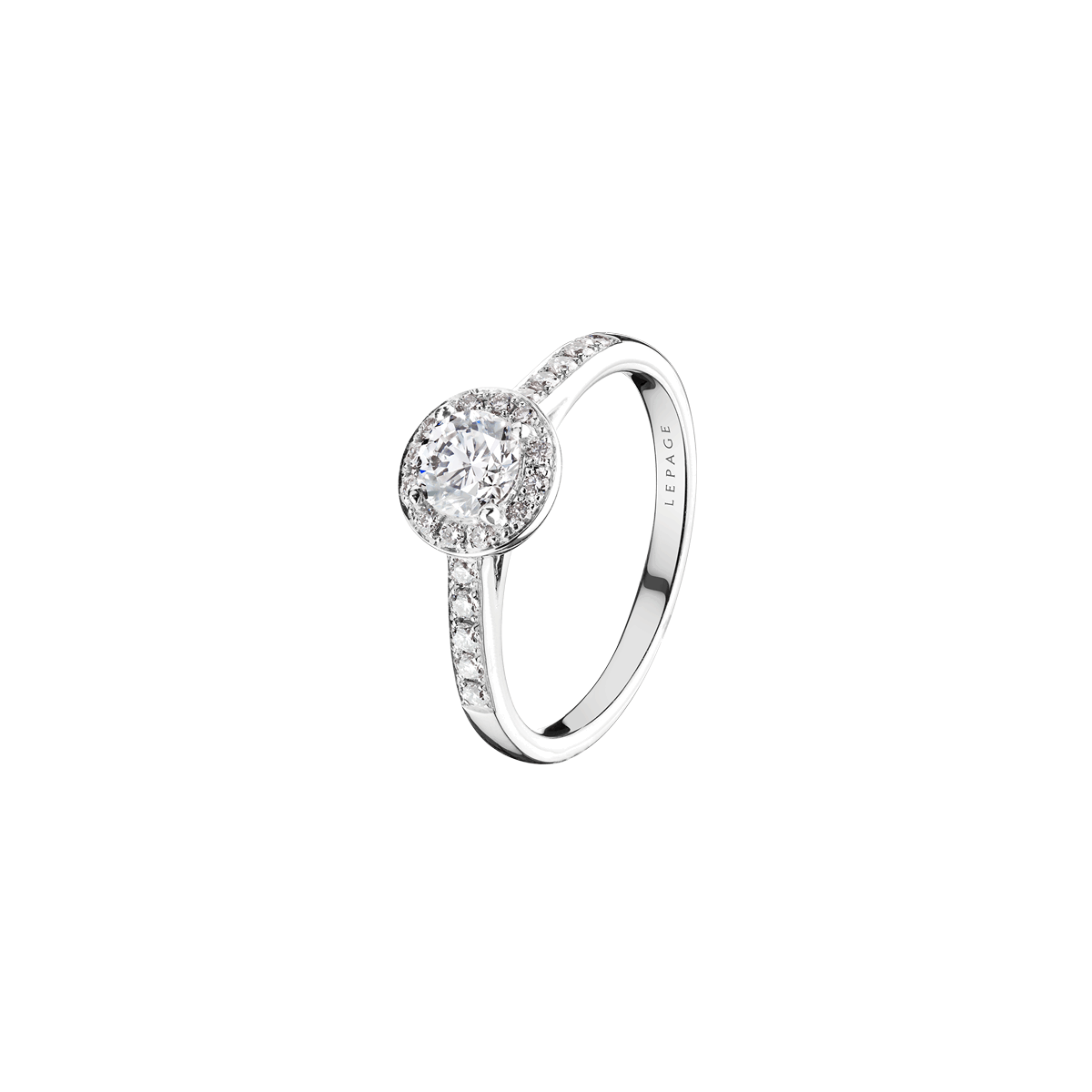 Lepage Coquette engagement ring white gold 1.00ct diamond