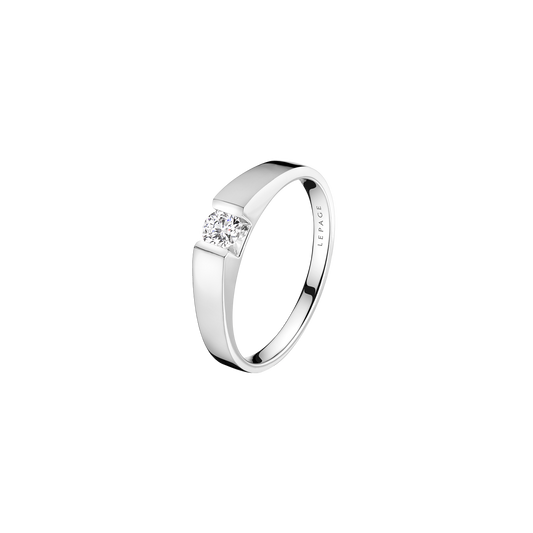 Audacieuse engagement ring white gold and 0.40ct FSI diamond