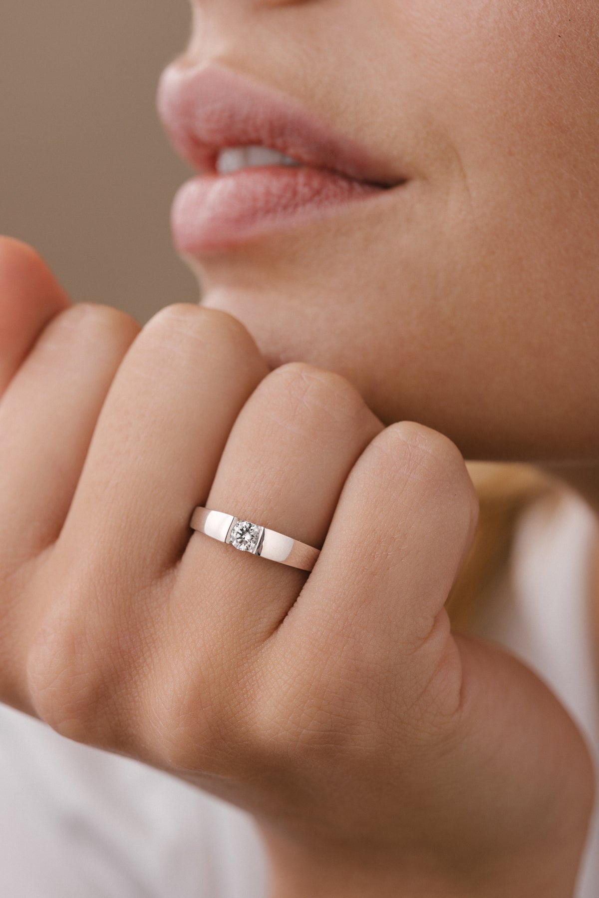 Audacieuse engagement ring white gold and 0.40ct FSI diamond