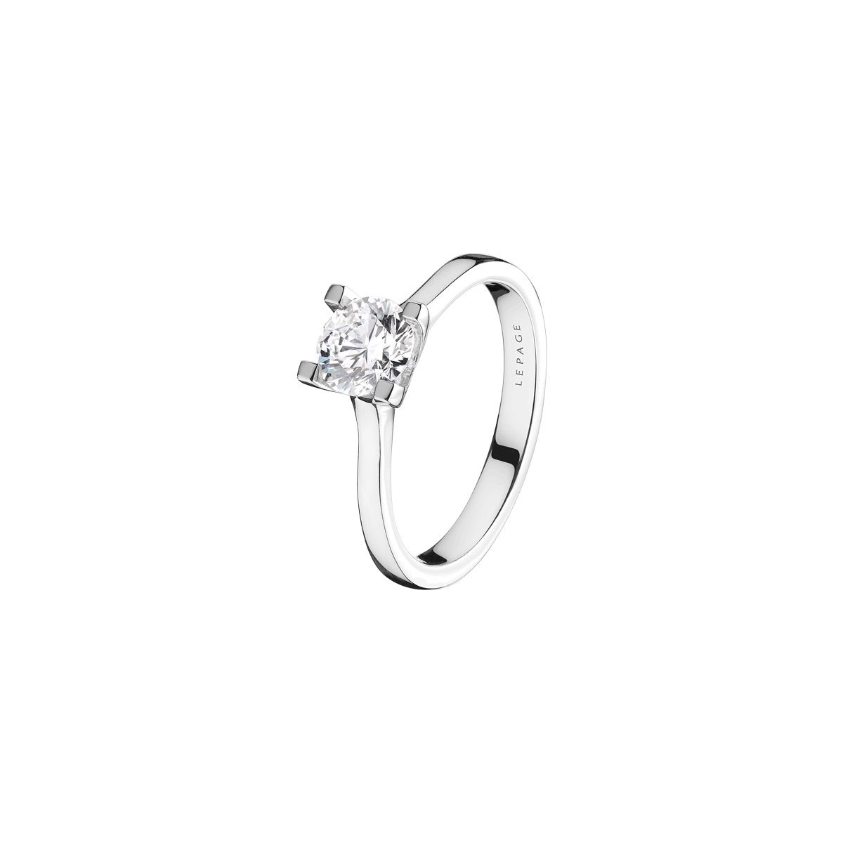 Lepage Bonnie engagement ring white gold 0.50ct diamond