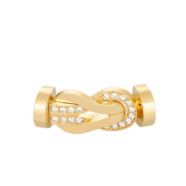 Buckle Chance Infinie Large Model Yellow Gold Semi Diamonds