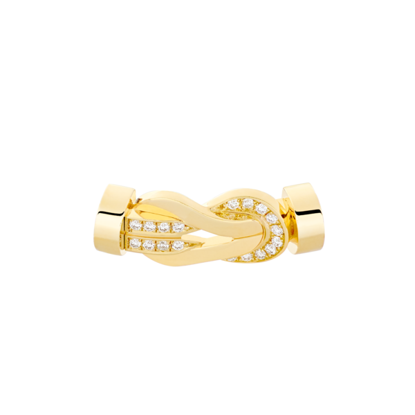 Buckle Chance Infinie Medium Model Yellow Gold Semi Diamonds