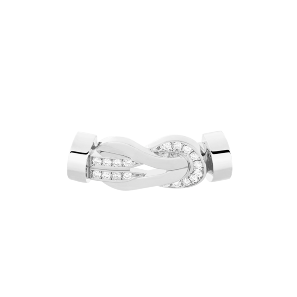 Buckle Chance Infinie Medium Model White Gold Semi Diamonds