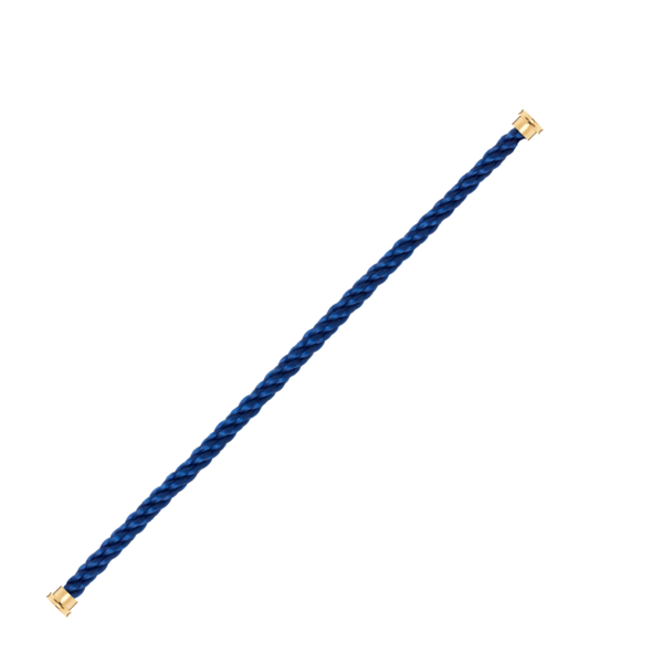 Cable Force10 Large Model Corderie Indigo Blue End Caps Yellow Gold