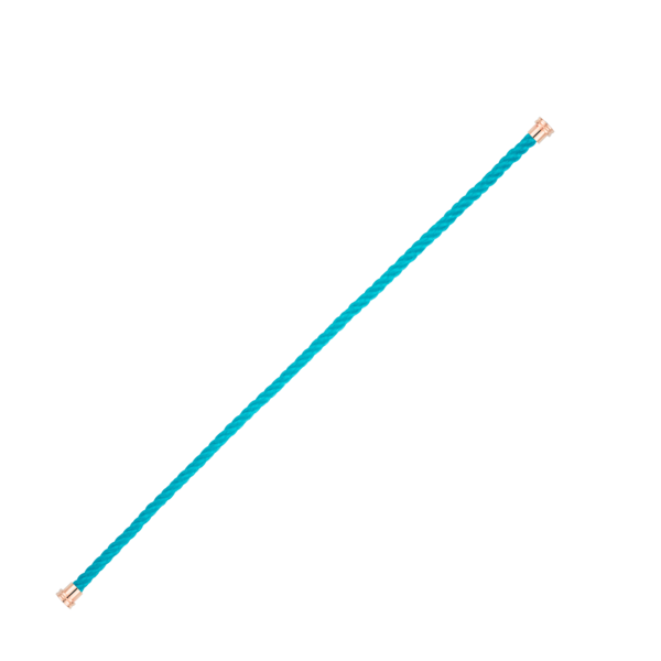 Cable Force10 Medium Model Corderie Turquoise End Caps Pink Gold