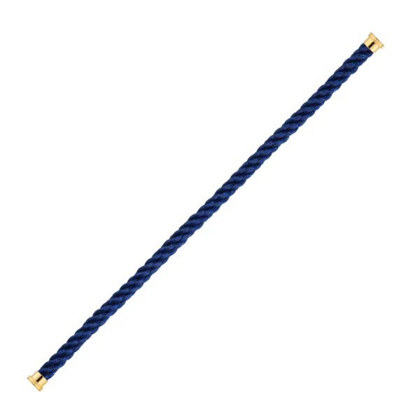 Cable Force10 Large Model Corderie Navy Blue End Caps Yellow Gold