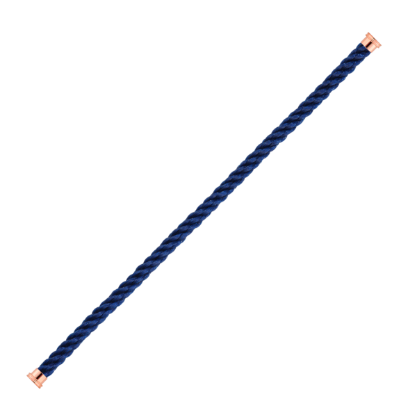 Cable Force10 Large Model Corderie Navy Blue End Caps Pink Gold