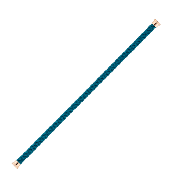 Cable Force10 Large Model Corderie Riviera Blue End Caps Pink Gold