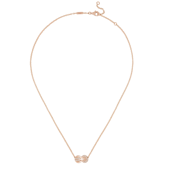 Necklace Chain Chance Infinie Medium Model Pink Gold Semi Diamonds