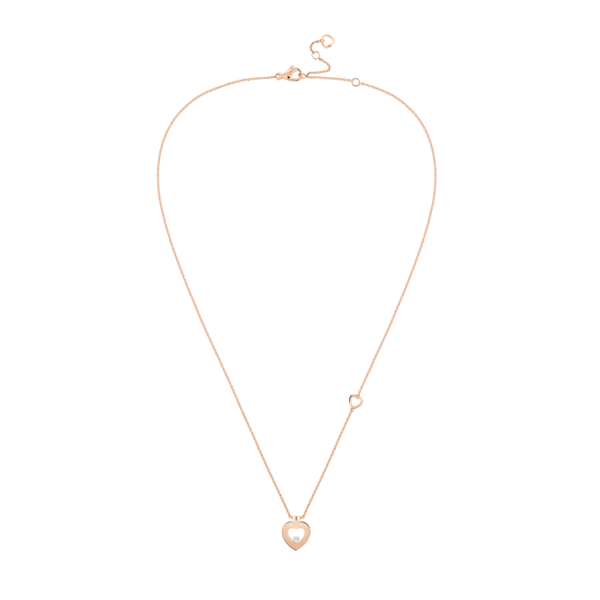 Pretty Woman Chain Necklace XS Pink Gold 1 Diamonds