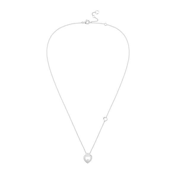 Pretty Woman Chain Necklace XS White Gold 1 Diamonds