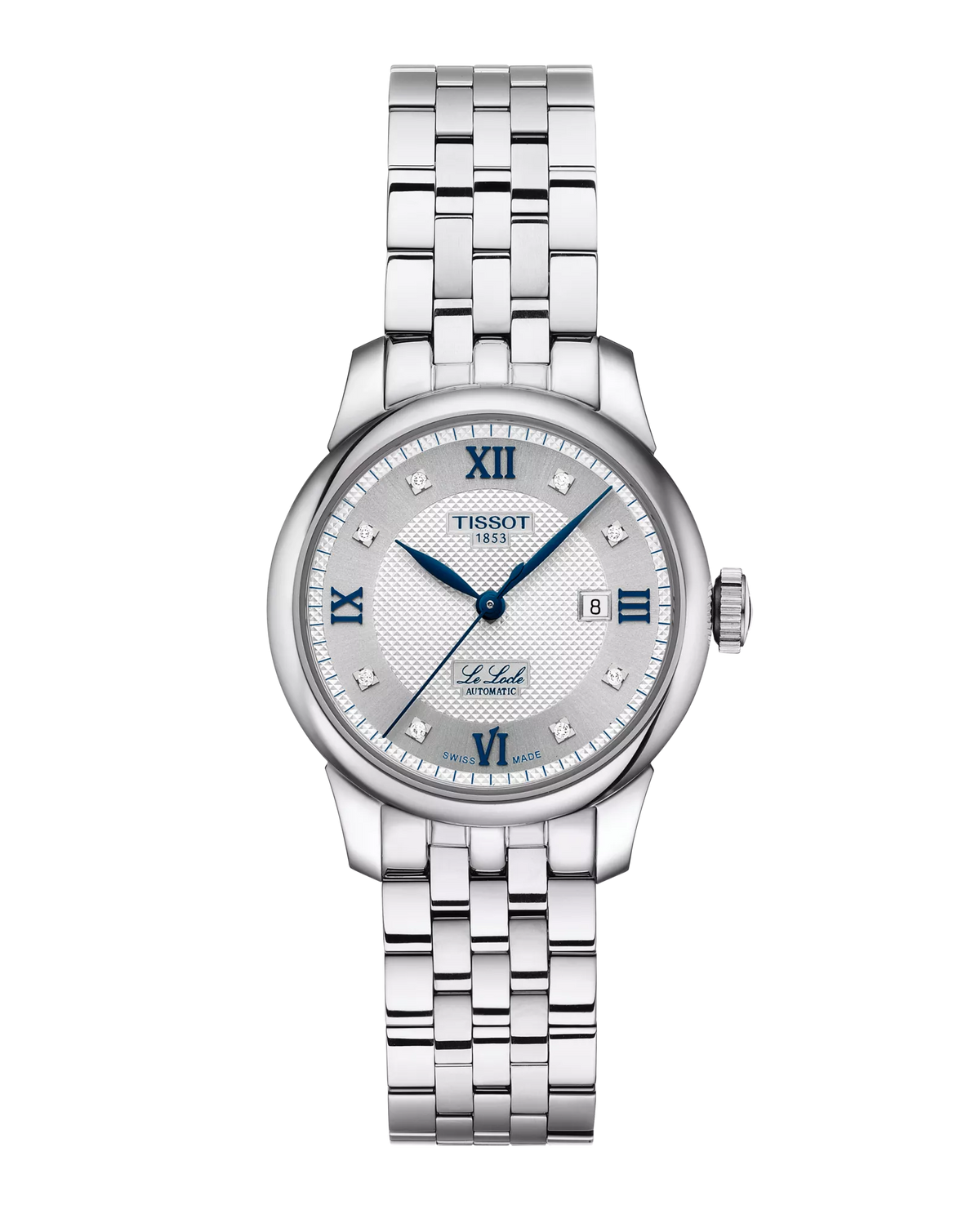 Le Locle 29mm Steel Diamond Dial