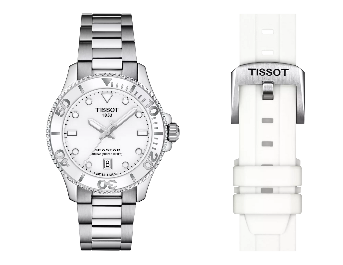 Seastar 1000 36mm Steel White Dial
