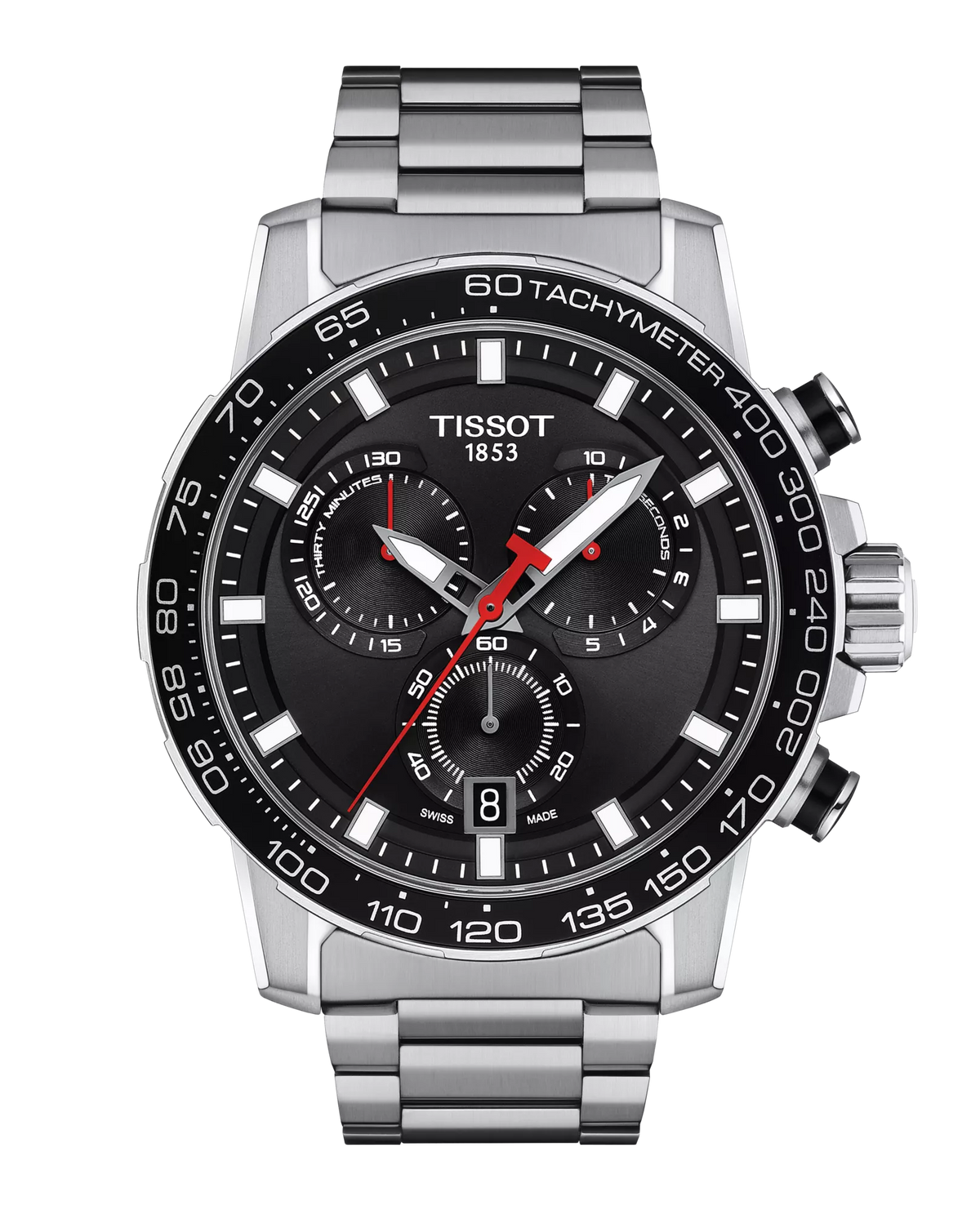 Gent Supersport 45.5m Steel Black Chrono