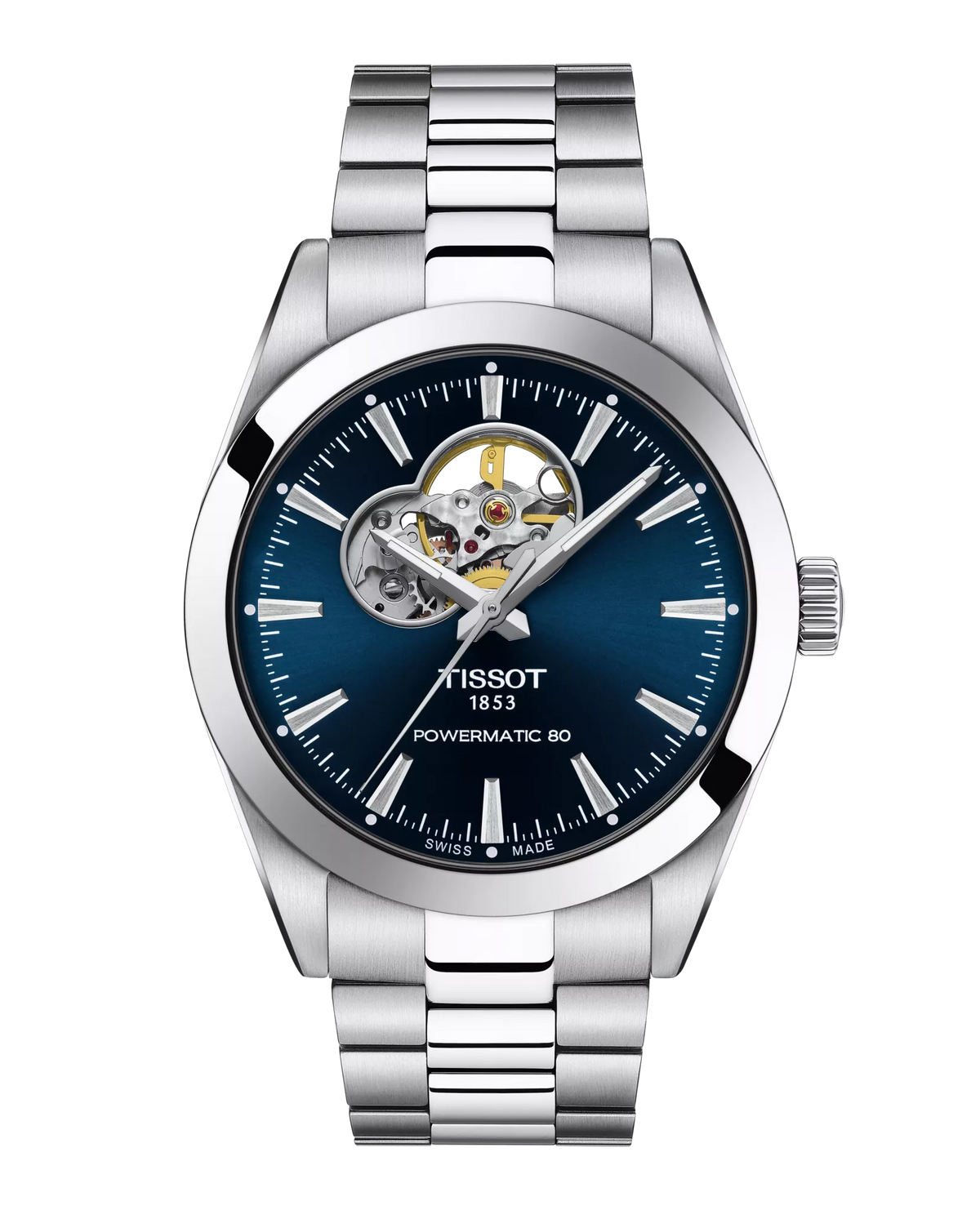 Gentleman 40mm Open Heart Steel Blue