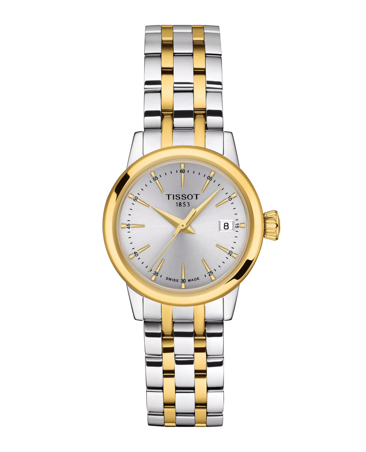 Classic Dream 28mm Steel and Yellow Gold PVD Silver dial