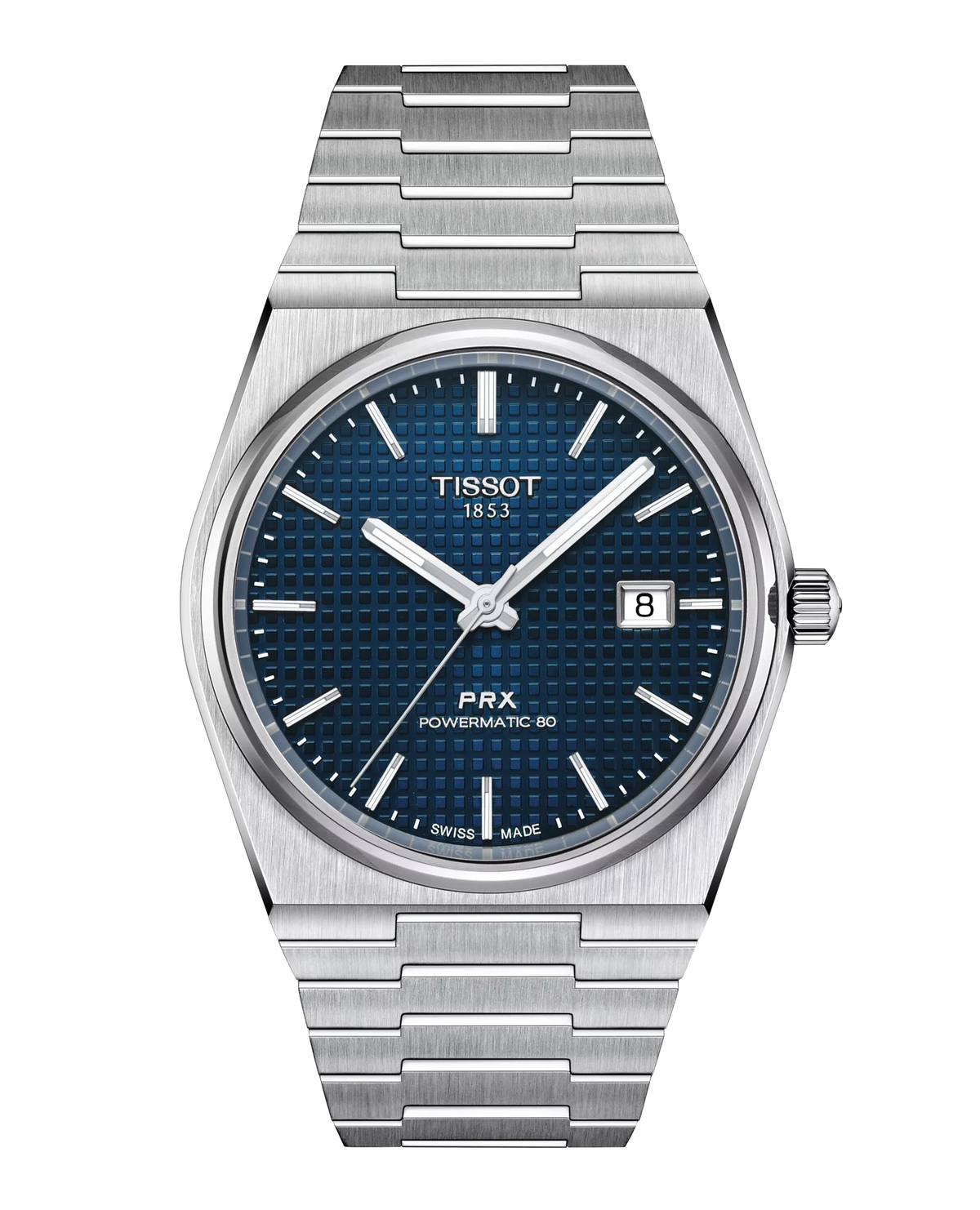 PRX 40mm Steel Blue Honeycomb Dial