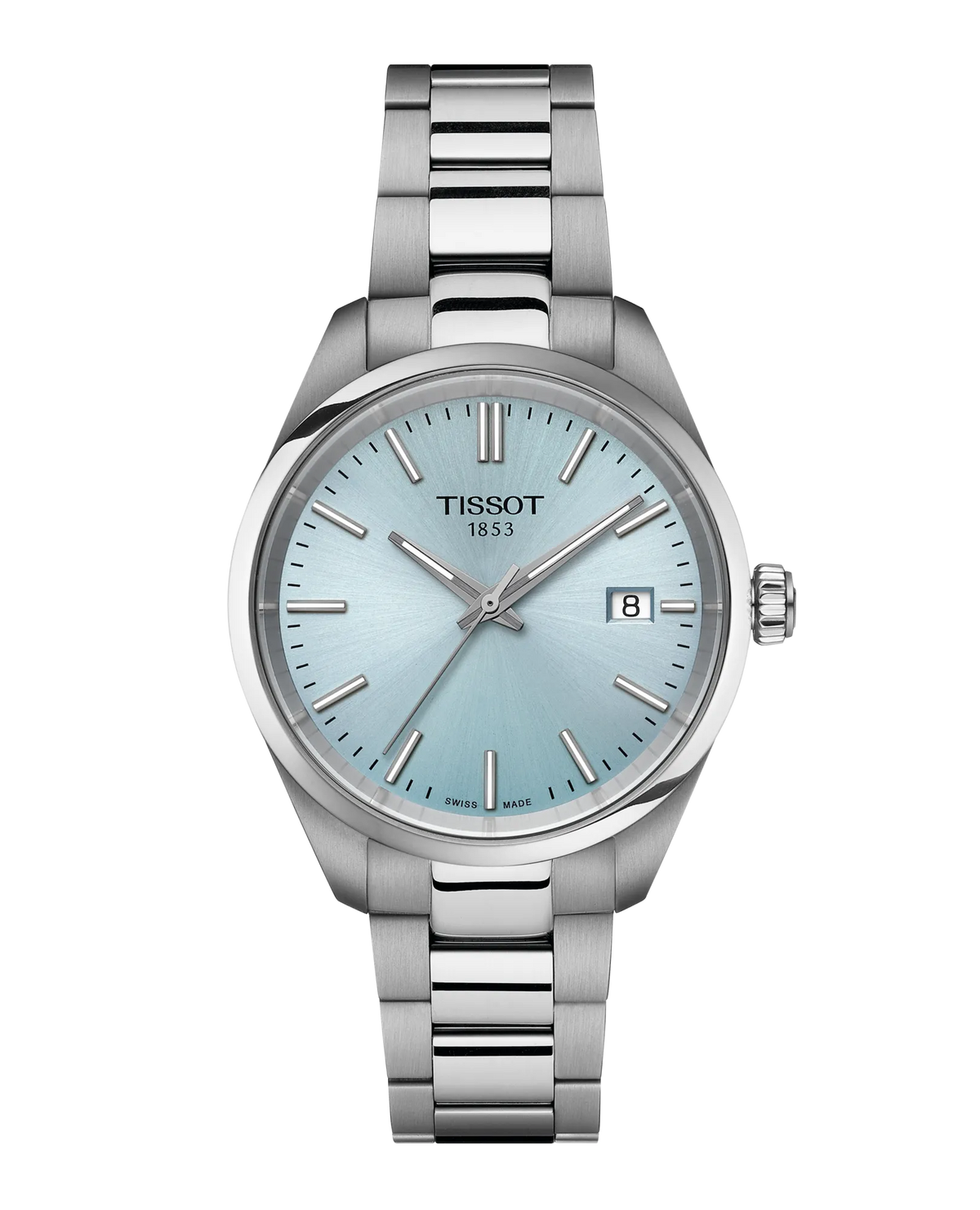 PR 100 34mm Steel Ice Blue Dial