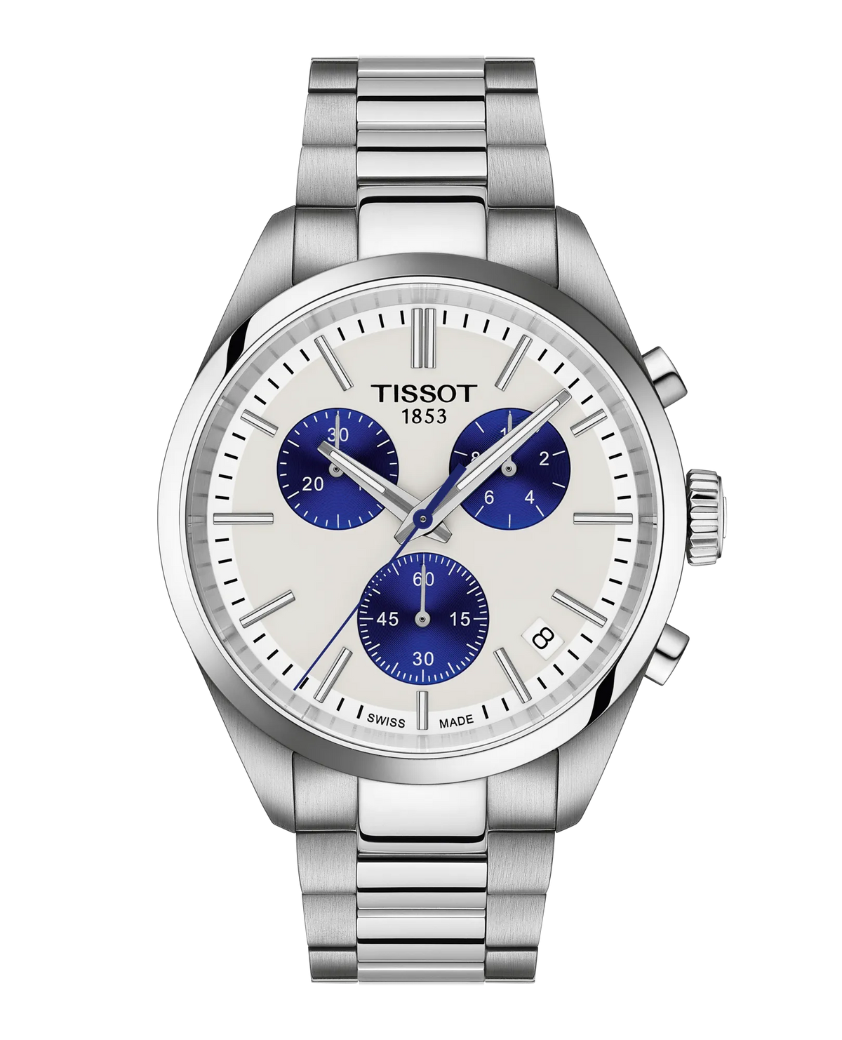 PR 100 40mm Steel White Chrono