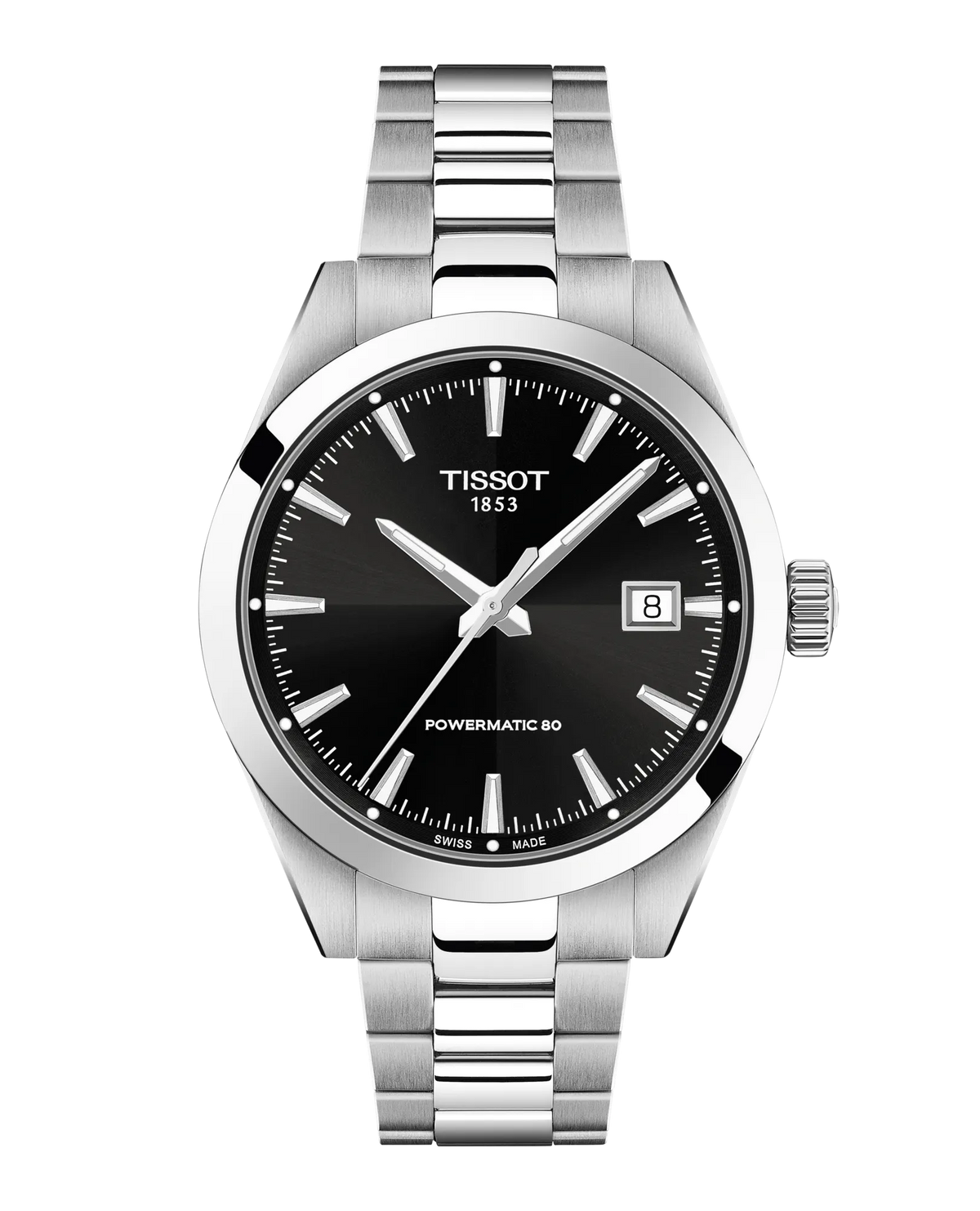 Gentleman 38mm Steel Black Dial