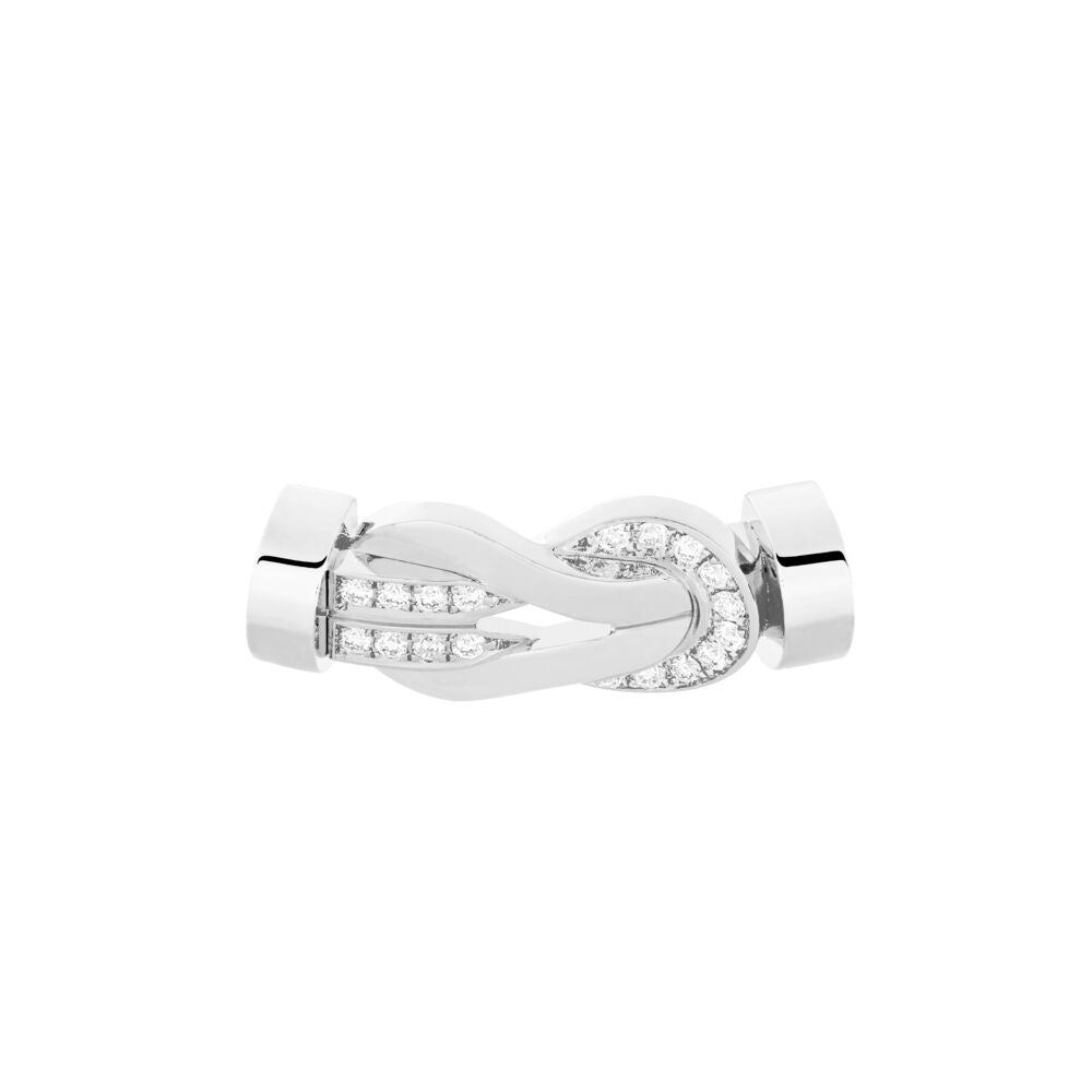 Buckle Chance Infinie Medium Model White Gold Semi Diamonds