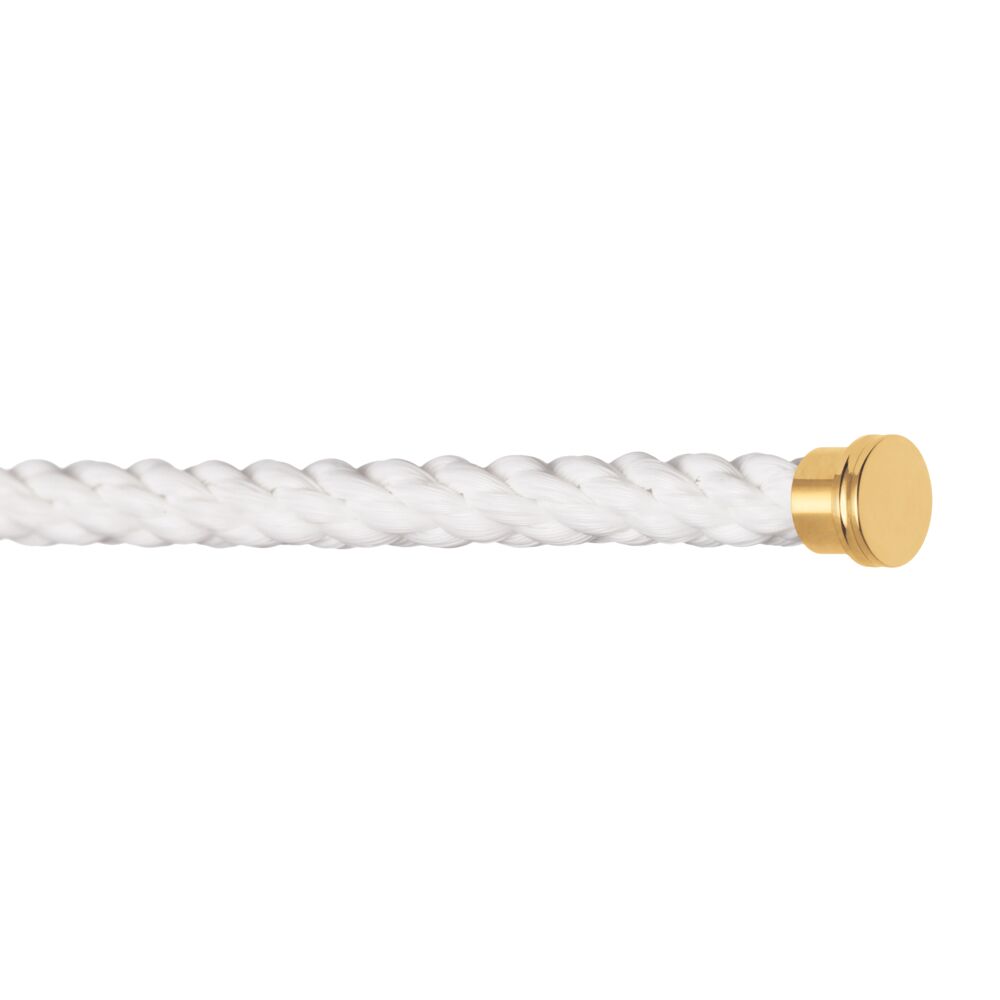 Cable Force10 Large Model Corderie White End Caps Yellow Gold