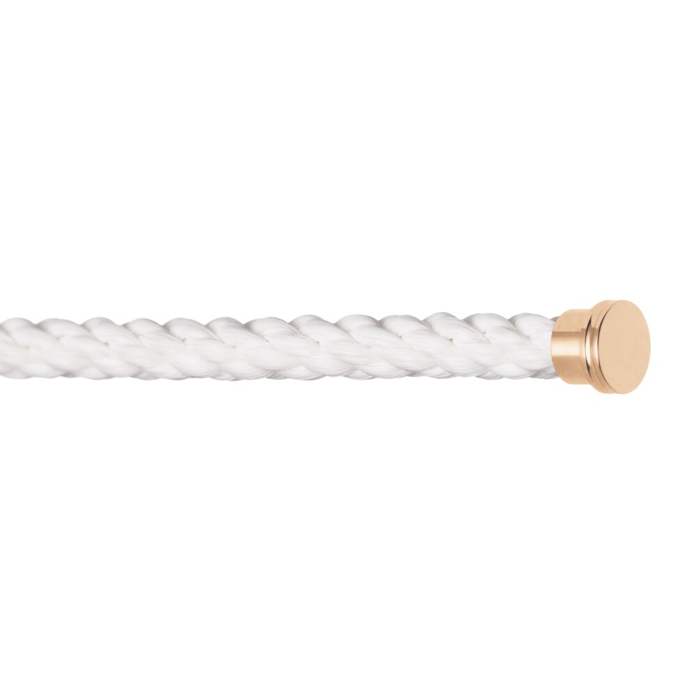 Cable Force10 Large Model Corderie White End Caps Pink Gold