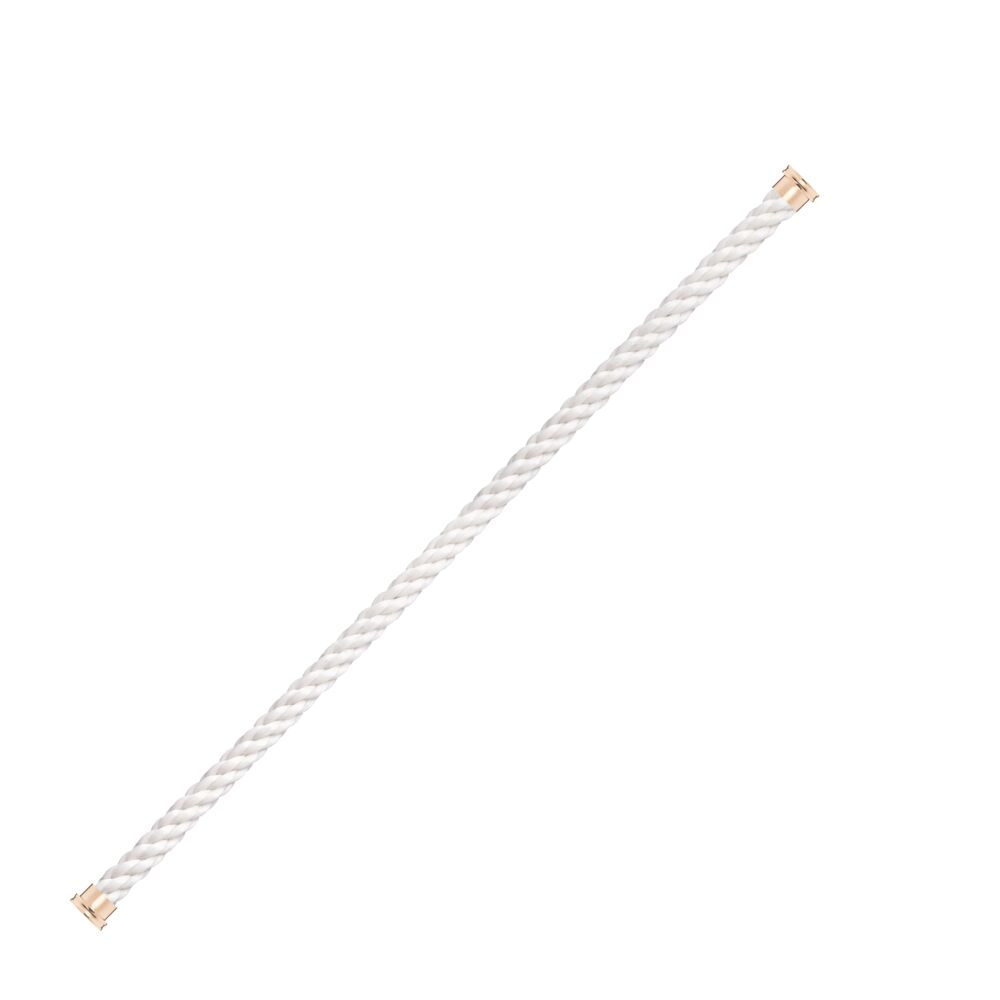 Cable Force10 Large Model Corderie White End Caps Pink Gold