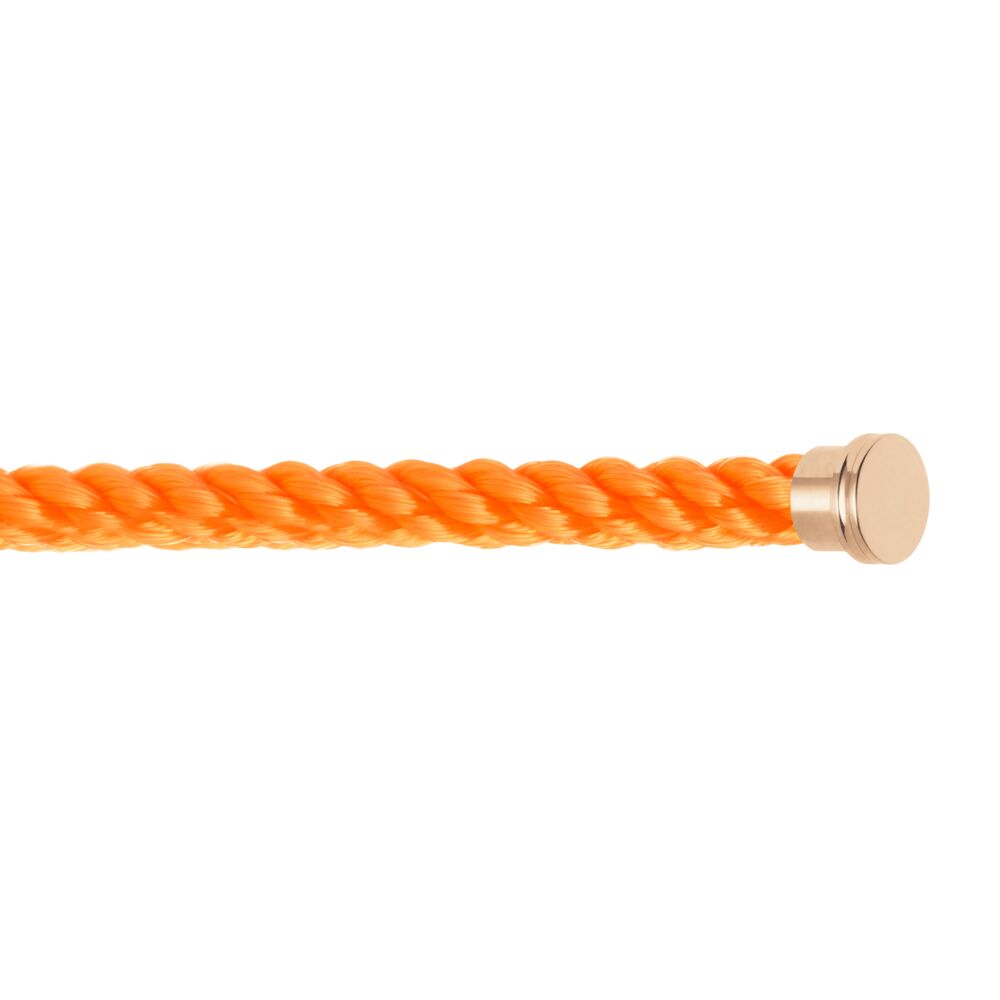 Cable Force10 Large Model Corderie Neon Orange End Caps Pink Gold