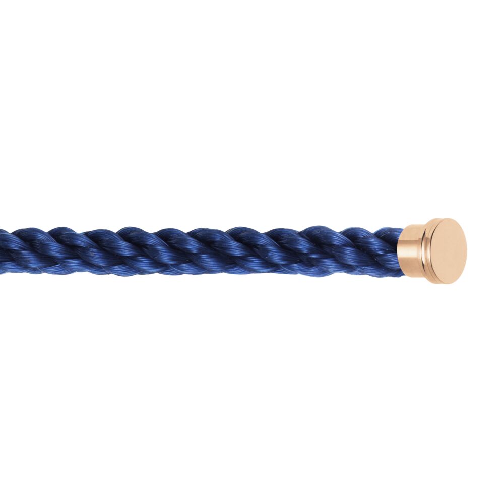 Cable Force10 Large Model Corderie Indigo Blue End Caps Pink Gold