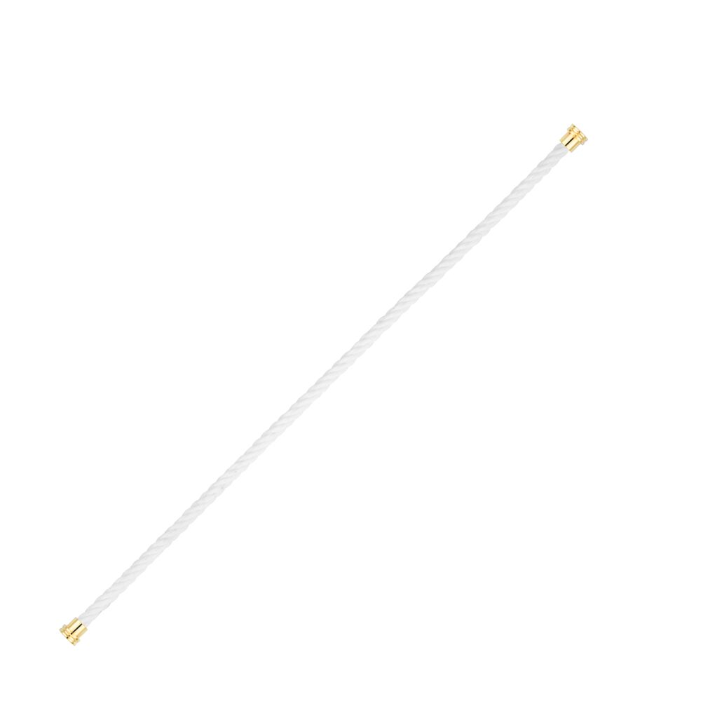 Cable Force10 Medium Model Corderie White End Caps Yellow Gold