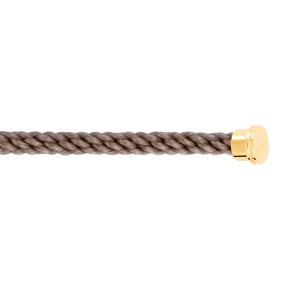 Cable Force10 Large Model Corderie Taupe End Caps Yellow Gold