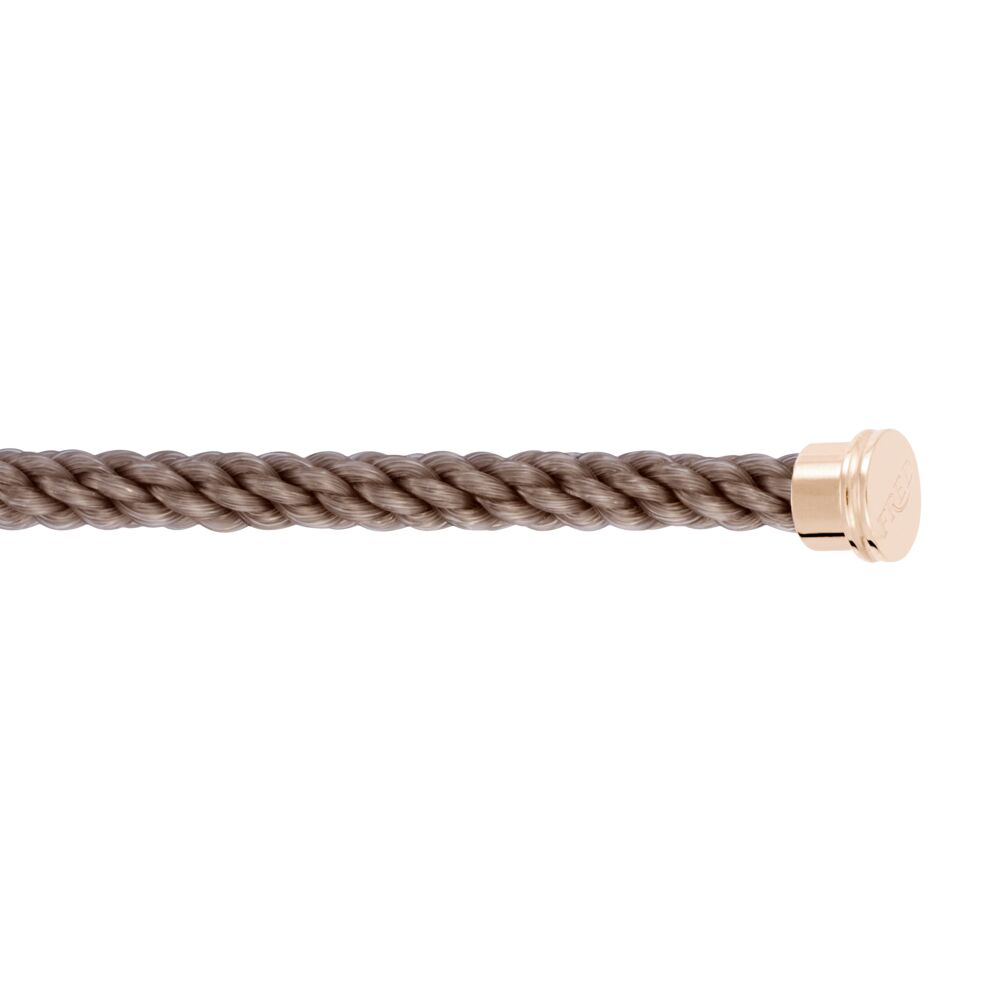 Cable Force10 Large Model Corderie Taupe End Caps Pink Gold