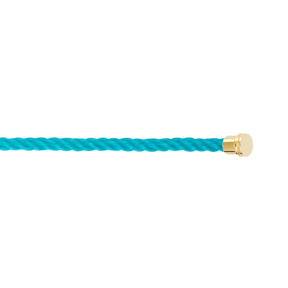 Cable Force10 Medium Model Corderie Turquoise End Caps Yellow Gold