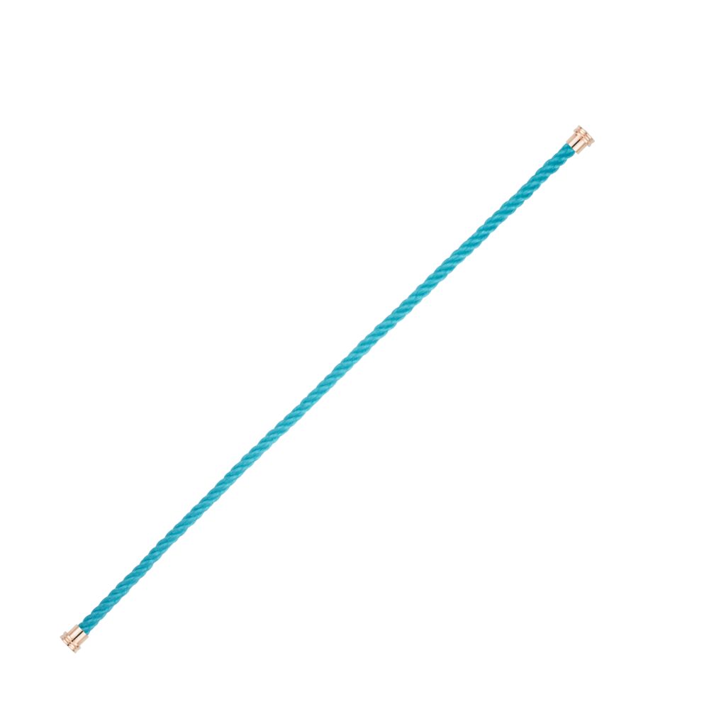 Cable Force10 Medium Model Corderie Turquoise End Caps Pink Gold