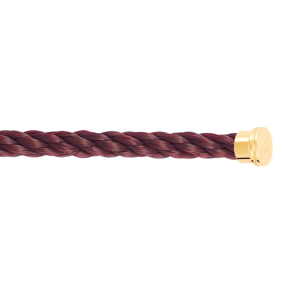 Cable Force10 Large Model Corderie Garnet End Caps Yellow Gold