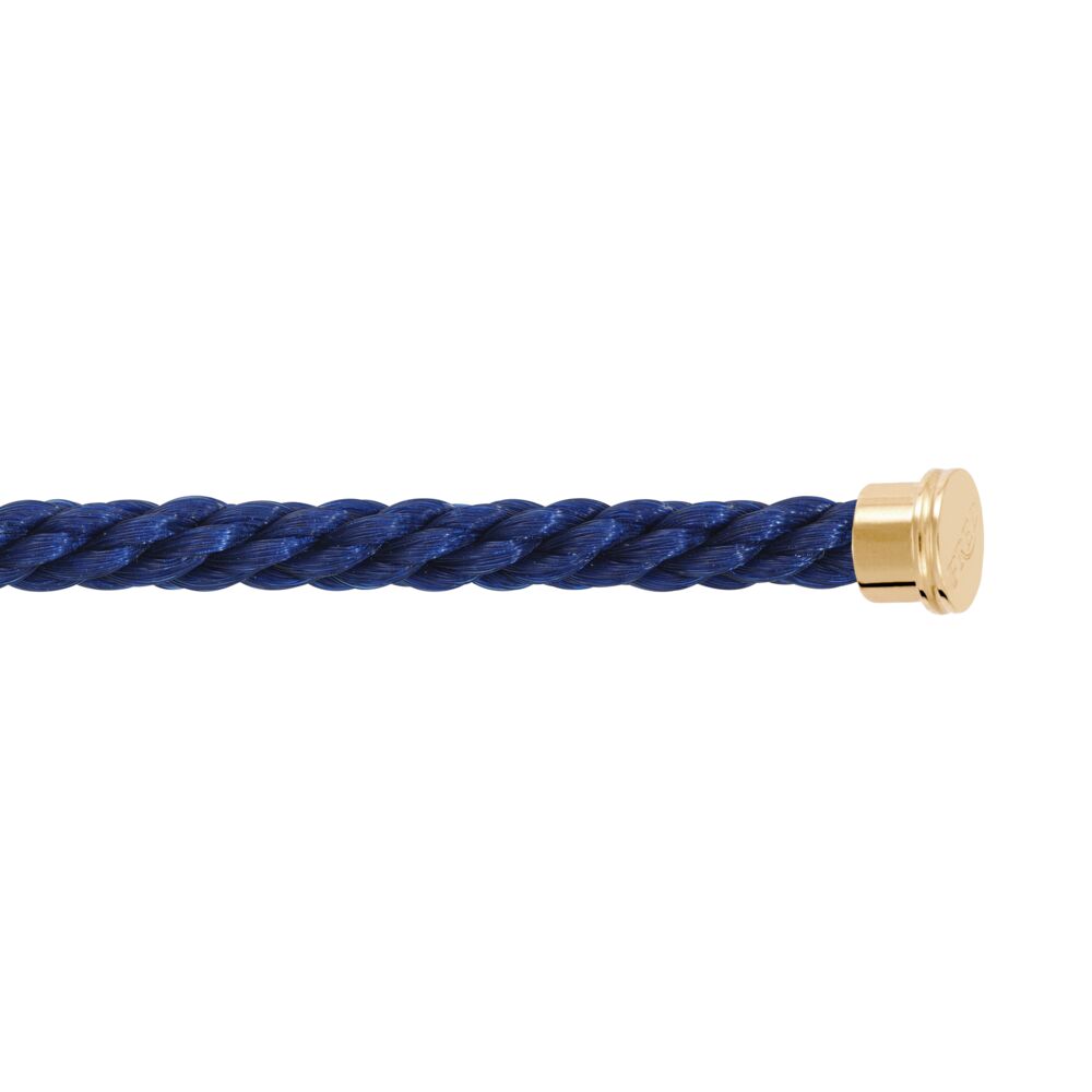 Cable Force10 Large Model Corderie Navy Blue End Caps Yellow Gold