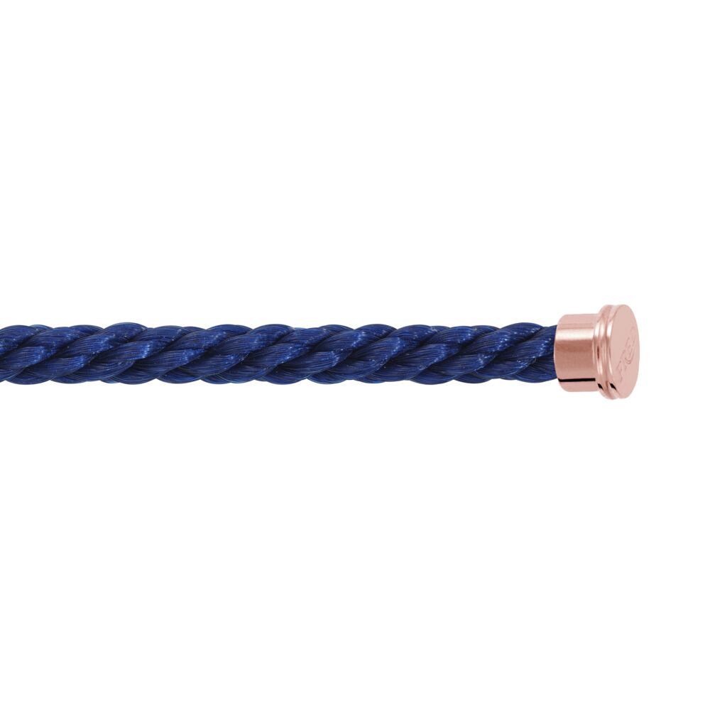 Cable Force10 Large Model Corderie Navy Blue End Caps Pink Gold