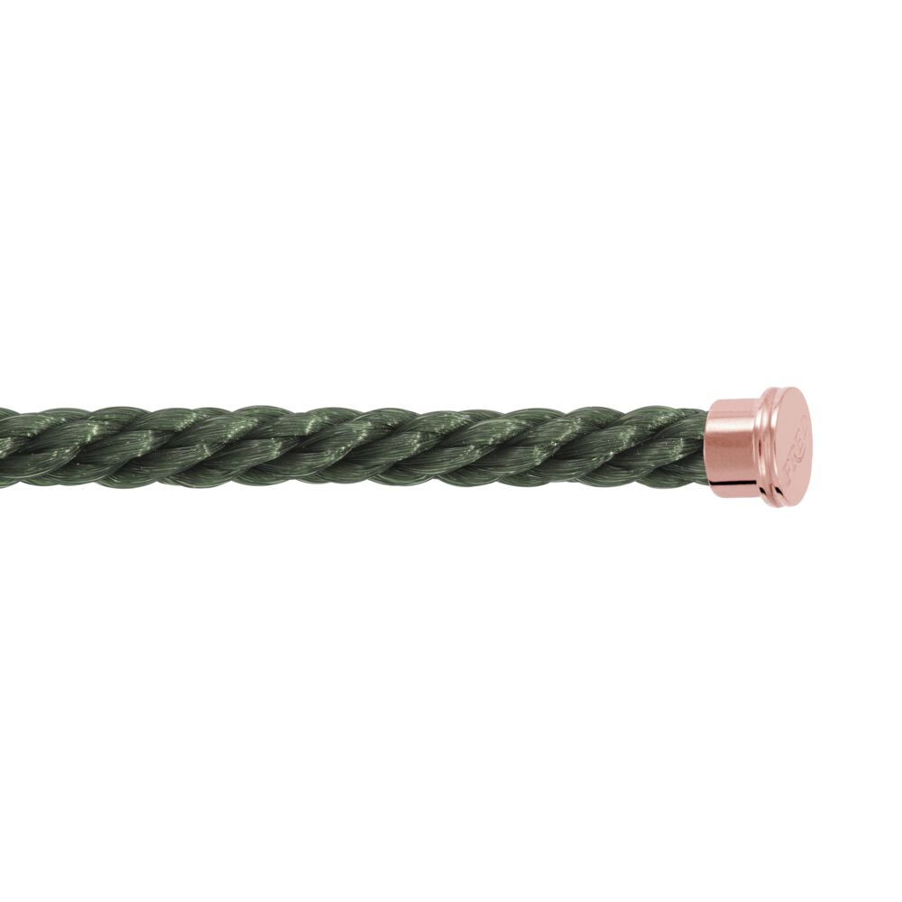 Cable Force10 Large Model Corderie Khaki End Caps Pink Gold