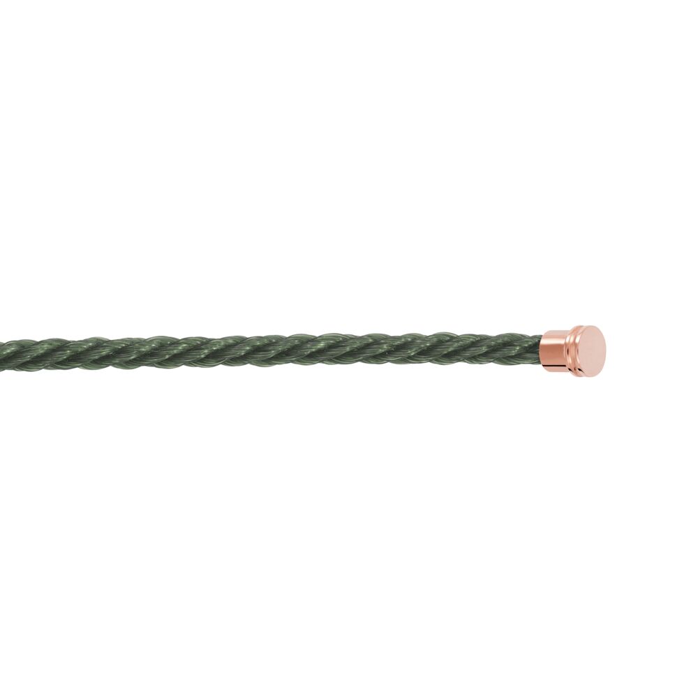 Cable Force10 Medium Model Corderie Khaki End Caps Pink Gold