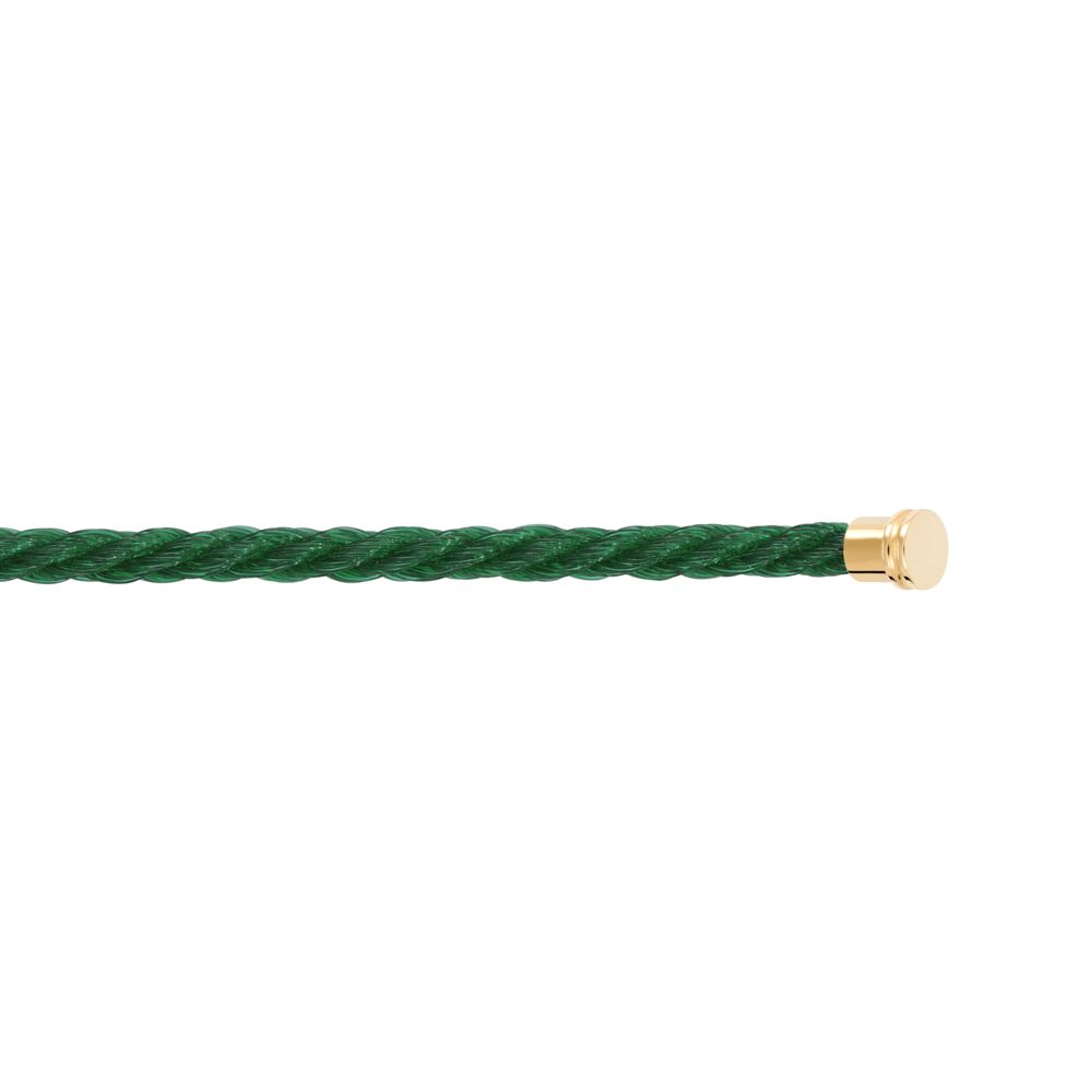 Cable Force10 Medium Model Corderie Emerald Green End Caps Yellow Gold