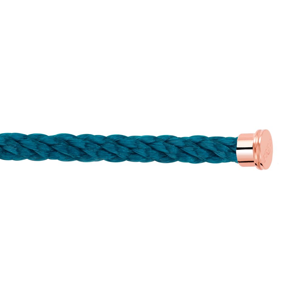 Cable Force10 Large Model Corderie Riviera Blue End Caps Pink Gold