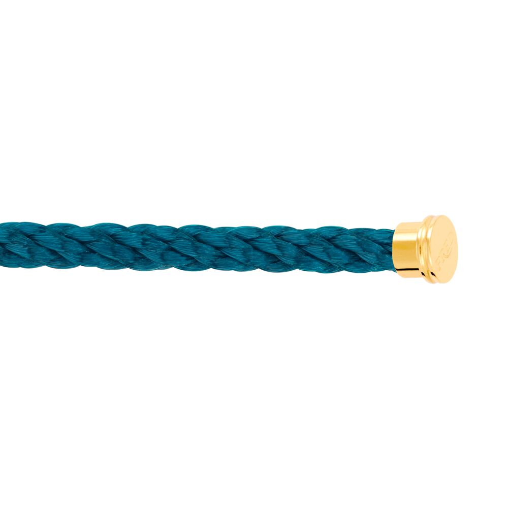 Cable Force10 Large Model Corderie Riviera Blue End Caps Yellow Gold